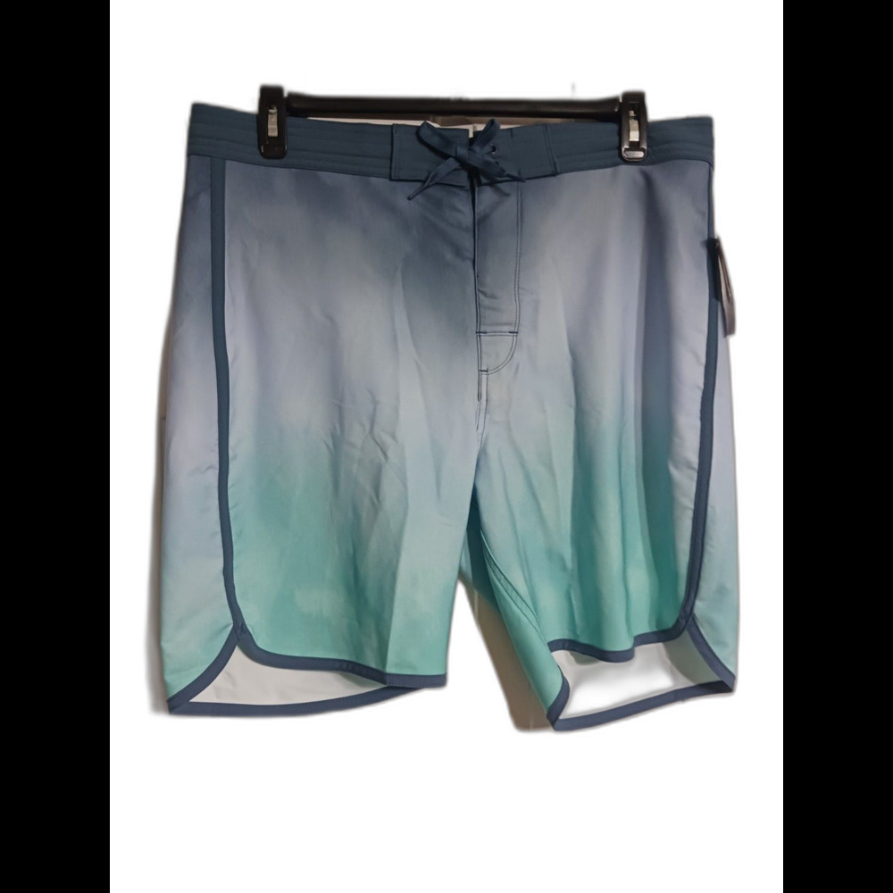 NWT Men's Old Navy 8" Board Shorts Size 36 Blue Stripe